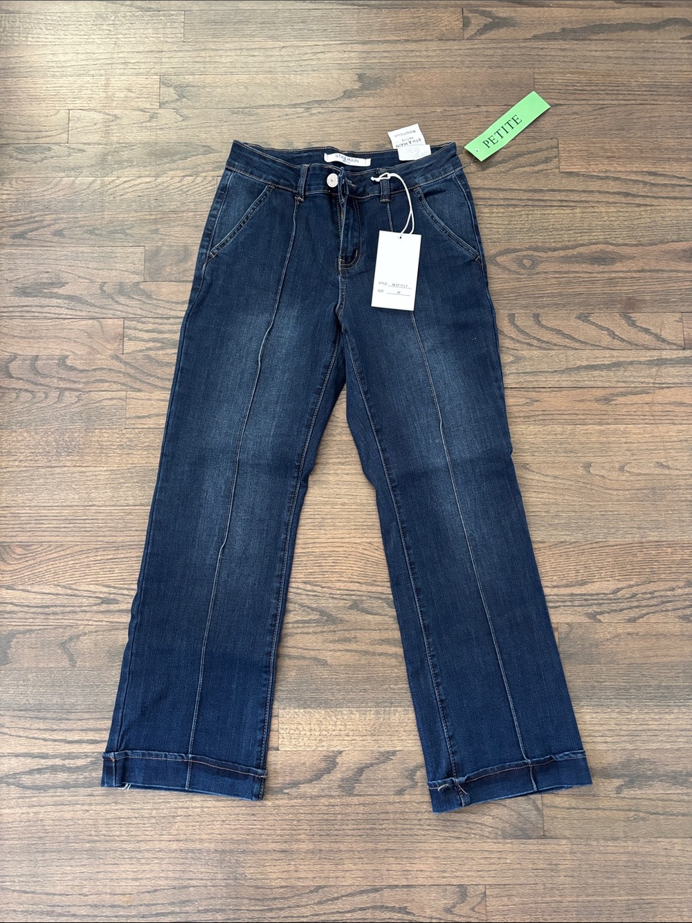 Navy Boot-Cut Jeans